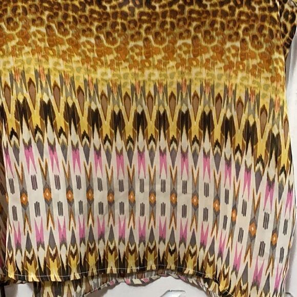 Material Girl Animal Print Cropped Tank Blouse L - Picture 3 of 8